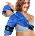 Atsuwell ramena Ice Pack Rotator Cuff Hladno stiskanje, Repable Gel Ledeni paket Oviti, Fleksibilna roka Hladno pakiranje za moške in ženske, Modra