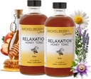 Mickelberry Gardens Relaksacija Medeni tonik – Naravna Napetost in podpora za spanje s kamilico, sivke & Organic Herbs – 8 Oz (Pack of 2)