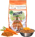 Olewo Original Korenje za pse – Fiber za Perfect Poop, Pasja hrana Toppers za jedce, naravna podpora kože in plašča, Multivitaminski, Probiotiki za prebavne in črevesne zdravje, 5,5 lbs
