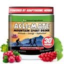 Acli-Mate Mountain Sport Drink Mix - Visoka višina Aklimatizacija Elektroliti v prahu - Energy Powder Mix - Recovery Hidracija Drink za tek, pohodništvo, kolesarjenje, potovanja in več (1 Tub, CranRaspberry)