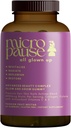 Vse Glown Up Advanced Beauty Complex Glow in Grow Gumies z biotin, kolagen, in antioksidant vitamini A, C, in E za lase, kožo in nohte.