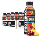 Protein2o 15g izolat sirotkinih beljakovin Hydration Drink Plus Energy & Focus, 350mg elektrolitov, 125mg kofeina, brez sladkorja, Cherry Limonada, 16.9 oz Steklenica (Pack of 12)