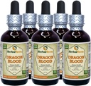 Dragon Blood Resin (Daemonops Draco) Tinktura, posušen tekoči ekstrakt resin (Brand Name: HerbalTerra, Ponosno izdelan v ZDA) 5x2 fl.oz (5x60 ml)