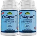 KolagenC Hidrolizat Alfa vitaminov - vsebuje biotin in vitamin C - 100 kapsul v vsakem - 2 pakiranji