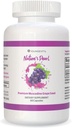 Youngevity Premium Grozdno seme Muskadin - 650 mg - Narava Pearl Antioksidant Superfood - bogata z Resveratrolom, Ellagic-Acid, Quercetin, Antociandins, in več - 60 Servingov