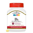 21. stoletje Healthcare Vitamin D3 125 μg (5.000 i.e.)