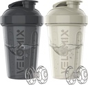 VELOMIX -2 Pakiranje - 20 oz Stresalnik Protein Mixes - 2x Wire Whisk 