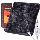 Bearhug XL Electric Heating Pad 20'x24' Dvojni sided Faux Fur Heated Pad, 6 Heat Levels, 2H Auto-Off, Vlažna in suha toplotna terapija za lajšanje bolečine v hrbtu, stroj pralen, ETL Certified, Darilno polje
