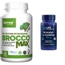 Jarrow BroccoMax Sulforaphane Generator in Life Extension N-acetil-L-Cystein Imune & Respiratorna podpora paket, 60 Število vsak