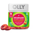 OLY Presnova Gummy prstani, Apple Cider kinar, vitamin B12, krom, energetika in prebavnega zdravja, žvečljivi dodatek, Apple Flavor - 30 Count