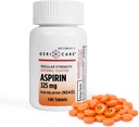 Enterične obložene tablete Aspirin 325 mg (100 število) GeriCare- NSAID bolečina Reliever in povišana telesna temperatura Obložen aspirin za odrasle- Redna moč aspirin za glavobol Artritis Menstrualne in bolečine mišic