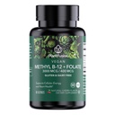 PlantFusion Metilirani kompleks vitamina B – Vegan B12 3000mcg, Vegan Metilfolat (5-MTHF) 400mcg, B6 & TMG – Češnjevo-slavne Lozenges – 60 Count