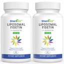 Liposomski Fisetin s quercetin dopolnili 1200 mg na serviranje, visoka absorpcija polifenoli Antioksidanti za ženske, moški, non-GMO, gluten-free,2 steklenica-120 softgels