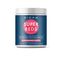 BIOHM Super rdeče, pese koren v prahu Antioksidant Bies in Smoothie Mix z izvlečkom citra in 19 Rdeča cela živila pakirana s prebiotiki in probiotiki, Non-GMO, Red Berry Flavor (30 Servings)
