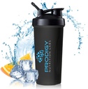 Protein Shaker 20oz Velika Shaker steklenica Kot nalašč za vadbene dodatke, Beljakovine v prahu, Športne pijače, BCAA'S, Nadomestek obrokov, BPA brezplačno, za fitness navdušenci športniki - črna