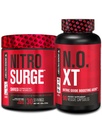 Tovarna jacked Nitrosurge Shred Termogenic Pre-World in Fruit Punch & N.O. XT Nitrični oksid Booster za moške in ženske