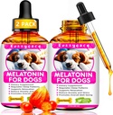 2 Pack melatonin za pse, Anksioznost Relief Dog Melatonin, Tihi trenutki Umirjanje Pomoč za pse Melatonin za pse in mačke, Pasje spanje pomoč, Spodbujanje sprostitev in globoko spanje in splošno dobro počutje