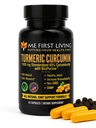 Me First Living Kurkumin 1000 mg 95% Curcuminoidi, Bioperine 10 mg, 19x Več moči kot drugi, povečana absorpcija, ne- GMO, organske kurkumine, Vegan, Gluten brez, 60 kapsul