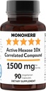 MONOHERB aktivna heksoza 10x korelirana spojina, 1500 mg - 30 serviranja - 90 kapsul 500 mg na kapsulo