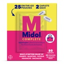 Midol Complete On the Go Caplets with Acetamofen for Menstrual Symptom Relief, Čas Cramp in Menstrual Pain Relief, 50 Število (25 vrečke od 2)