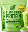 Vegan Protein Powder – 20g Ekološki na rastlinah temelječi proteini – brez glutena, brez soje, brez mleka – brez sladkorja, brez umetnih sladil – smoothie, kuhanje in kuhanje – 1 pakiranje