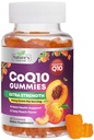 CoQ10 Gumies za odrasle 100mg - 3X moč, visoka absorpcija, antioksidant dodatek za zdravje srca in proizvodnja energije, Ultra koencim Q10 Vitamini, Coq 10 dopolnila - 60 CoQ10 Gumies
