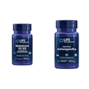 Life Extension Melatonin IR/XR & Optimised Ashwagandha - spanje, razbremenitev stresa, fokus, spomin - 60 kapsul