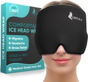 Udobna Migrena Glavobol Relief Cap - Migrena Ledena glava Ovitek s 360° obliko Pritrditev Design - Gel Ice Cap - Naravna vroča ali hladna terapija Za glavobol, Napetost, Puffy oči, Stres - Ena velikost ustreza vsem