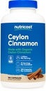 Nutricost Organski cimet (Ceylon Cinnamon) 1.200 mg Serviranje, 150 kapsul - brez glutena, brez GMO
