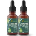 Liposomski glutation, superior absorpcija, dodatek tekočega glutationa, močan antioksidant, detoks jeter, sredstvo za izboljšanje imunske odzivnosti, brez soje, ne- GMO, vegan & gluten Fre, 4 fl.oz,1500 mg