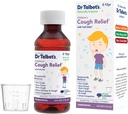 Dr. Talbot's Cough Relief Tekoča medicina z naravno navdihnjenimi sestavinami za otroke vključuje pokal za odmerjanje, naravni sok Elderberry, 4 Fl Oz