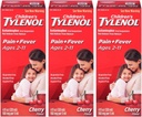 Tylenol Chld Cherry Liq velikost 4 Fl oz Tylenol otroška češnja Blast peroralna suspenzija pakiranje po 3