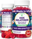 Lunakai ZDA Made Kids Melatonin Gummies 1mg - Safe & Natural Sleep Aid za otroke 2+ - Non-GMO, Vegan, Gluten-free - 60 Count