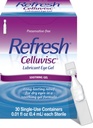Osvežite Celluvisc Lubricant Eye Gel za suhe oči, Ohranjevalno-proste kapljice, 0,01 Fl Oz Zabojniki za enkratno uporabo, 30 Število
