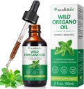 Tekoča kapljica organskega olja Origano, koncentrirana rastlina na osnovi divjega origana, ekstrahirano olje ali moški in ženske, ki krepijo imunski/energetski sistem, spodbujajo prebavni sistem, veganski 60ML/2 Fl Oz
