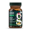 Gaia Herbs Quick Defense - hitro delujoči imunski dodatek* - Echinacea, Black Elderberry, Ginger & Andrographis - 20 Veganski tekoči Phyto-Capsules (2-dnevna zaloga)