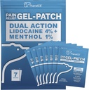 TheraICE Lidocaine Patches Plus Mentol – Največja moč vroče in ICY hladno olajšanje za hrbet, vratu in ramena bolečine – 4% Lidokain + 1% Mentol, velika velikost (7 Število)