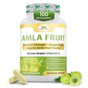 Organske Veda Amla kapsule - 1500 mg, 300 Kapsule Organski celotni sadni Amla v prahu - Naravni vitamin C za imuniteto, kožo Radiance, antioksidanti - Veganski, ne GSO, Surovi vitamin C dopolnila