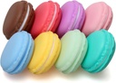 Coolrunner Macaron Case, Mini Macaron Box, Macaron Cute Pills Box, Barvita Macaron Nakit Skrinjica, Shape Storage Box Candy Cute Pill Organizer Case Container(8PCS)