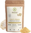 ROOTED Active's, Lions Mane Gobe Extract Prašek (Certificirani organski, 38% preverjeni beta glukani 