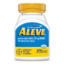 Aleve Pain Reliever in Reduciralec zvišane telesne temperature Naproxen Natrijeve kapsule, Relief bolečine v telesu, 270 Število