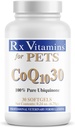 Rx Vitamini za hišne živali COQ10-30 za pse in mačke - farmacevtski ubikinon stopnje - 30 kapsul