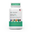 Zdrava dopolnilo za staranje za ženske - Resveratrol, NAD, Collagen Booster, Biotin, Hyaluronic Acid & More. Celično zdravje, Lepota, Dolgoživost - ZDA, Vegan, 60 kapsul.