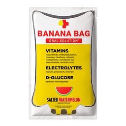 Banana Bag peroralna raztopina Packets – soljena lubenica 15pk  Udobno, enostavno-to-mix, in kot nalašč za vsakodnevno uporabo.