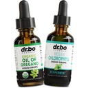 Origano Oil Organic Tekoči kapljice in klorofil - olje Origano kapljice Tinkture Extract & Vegan Klorofil Tekoči razstrupljanje telo Imunska podpora za čiščenje - Prebavni Gut Zdravje Odor čiščenje dodatek