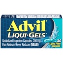 Advil Liqui-Gels Bolečina Reliever in znižanje telesne temperature, Pain Medicine za odrasle z Ibuprofen 200mg Za glavobol, Backache, Menstrualne bolečine in lajšanje bolečine v sklepih - 40 Tekoči zapolnjene kapsule