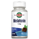 KAL Melatonin 1mg Pomoč v spanju, Melatonin Dopolnilo podpira pomiritev in zdravo spanje cikel, hitro raztapljanje ActivMelts, naravna čokolada okus, vegetarijanec, 120 Serv, 120 Micro Tabs