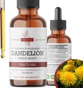 Dandelion Root Tincture 2 oz – Alkohol-free rastlinskega ekstrakta – 670 mg na serviranje – Glicerin-based, Vegan, Non-GMO, Brez dodanega sladkorja – Dandelion kapljice tekoči dodatek