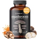 Optimal Prime 10x Kompleks gob - Levi griva, Cordyceps, Turčija Rep za imuniteto, energija, Mood, Fokus - Naravni Health Booster, 90 Caps