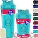 2 PAKIRANJE, 28 oz & 20 oz Shaker steklenice z močno žico Whiski za mešanice beljakovin 
